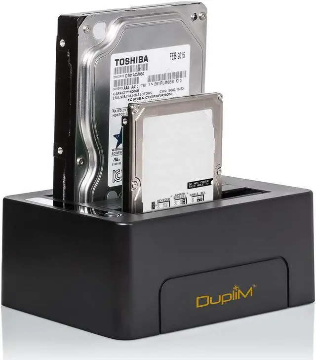Main image of DupliM 1 to 1 SSD HDD Dual Bay Cloner Copier Duplicator SATA Hard Disk Drive Burner