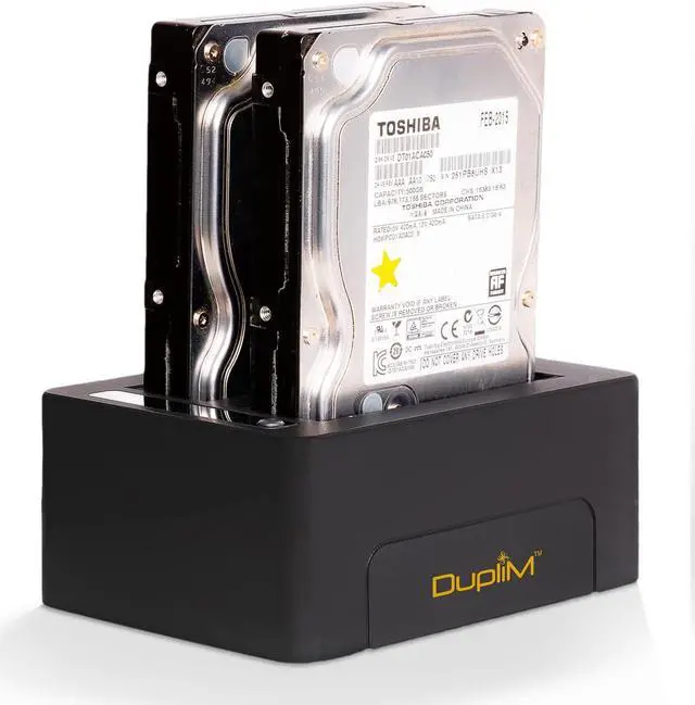 Alt view image 5 of 5 - DupliM 1 to 1 SSD HDD Dual Bay Cloner Copier Duplicator SATA Hard Disk Drive Burner