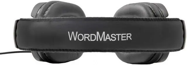 Alt view image 4 of 5 - ECS Wordmaster Transcription headphones with Volume Control, Over Ear USB Headset for Call Center and Medical Transcription Use