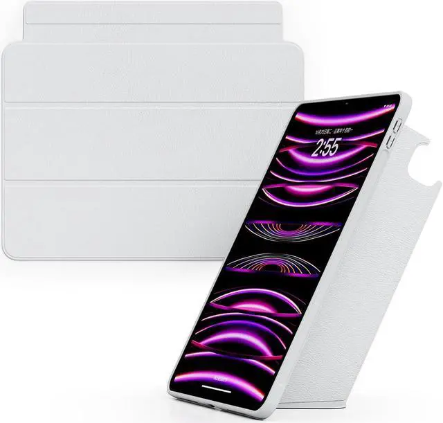 Alt view image 4 of 5 - EISSCCE iPad Pro 12.9-inch Case 2020-2022,2-Layer, Separable, Slim Protective Magnetic Stand Cover with 3 Using Modes, Auto Sleep/Wake, Support 2nd Gen Pencil Charging (White)