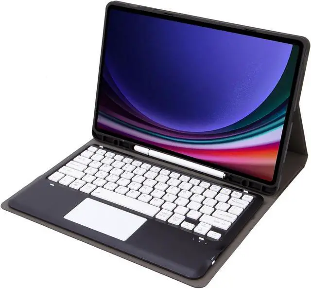 Alt view image 5 of 5 - AnMengXinLing Keyboard Case for Galaxy Tab S9 Plus/ S9 FE Plus 5G 12.4 Inch Tablet 2023 - Touchpad Detachable Keyboard with S Pen Holder Cover for Galaxy Tab S9 FE+ Plus/Galaxy Tab S9+ Plus (Black)