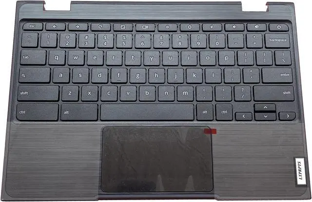 Main image of LTPRPTS Replacement Laptop Upper Case Palmrest Keyboard Assembly Part for Lenovo Chromebook 100E 2th AST 5CB0Z21474 Black