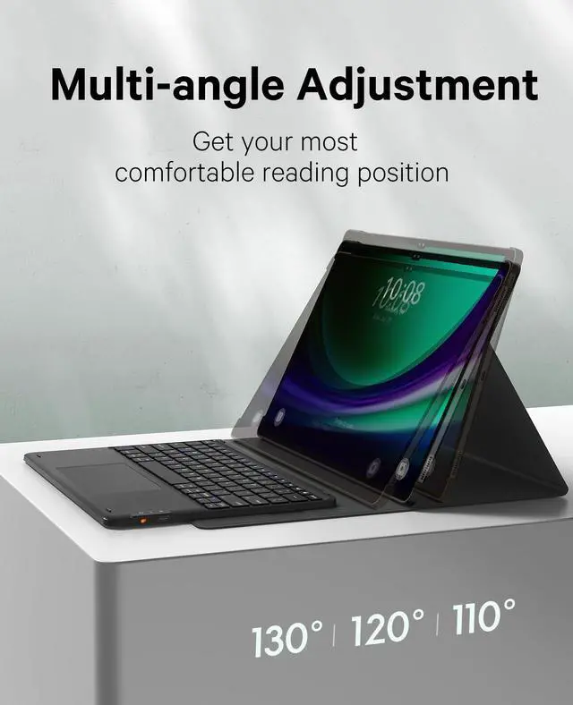 Alt view image 5 of 5 - GreenLaw Galaxy Tab S10 Ultra Case with Keyboard, Smart Touchpad, Magnetic Detachable, PC Case with S Pen Holder for Samsung Galaxy Tab S10/S9 Ultra 14.6 inch, Black