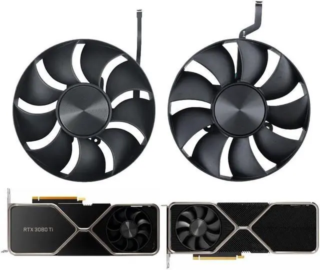 Alt view image 4 of 5 - 85mm Video Card Fan Replacement for NVIDIA RTX 3080 3080Ti FE Founders Edition Graphics Card Fan (Fan-B)