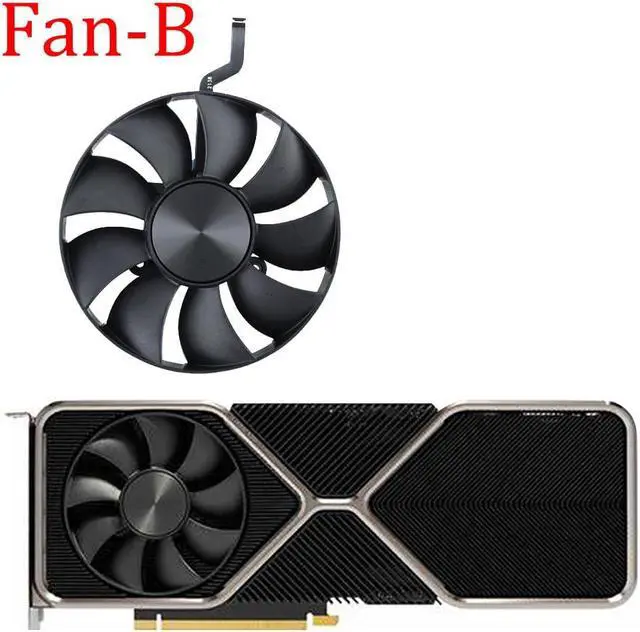 Alt view image 2 of 5 - 85mm Video Card Fan Replacement for NVIDIA RTX 3080 3080Ti FE Founders Edition Graphics Card Fan (Fan-B)