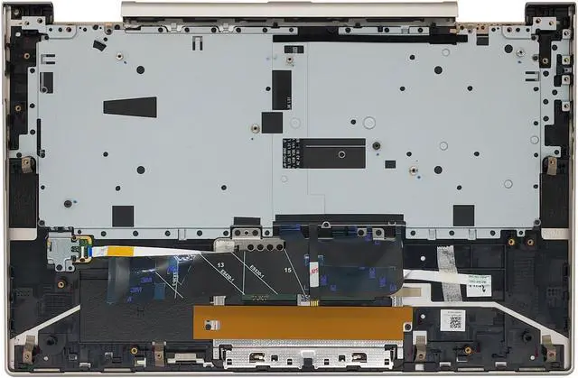 Alt view image 2 of 5 - Replacement Upper Case Palmrest for Lenovo Yoga C740-14IML C740-14 Series Laptop Backlit Keyboard Assembly Touchpad Top Cover 5CB0U43990 Mica