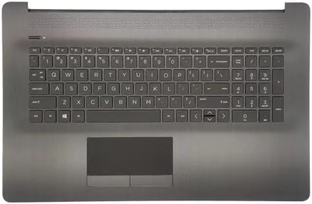 Main image of Jxjslp Replacement Upper Case Palmrest for HP 17-by 17-ca 17t-by 17z-ca Series Laptop Non-Backlit Keyboard Assembly Top Cover US Layout with 73H0 Touchpad L22750-001 Gray