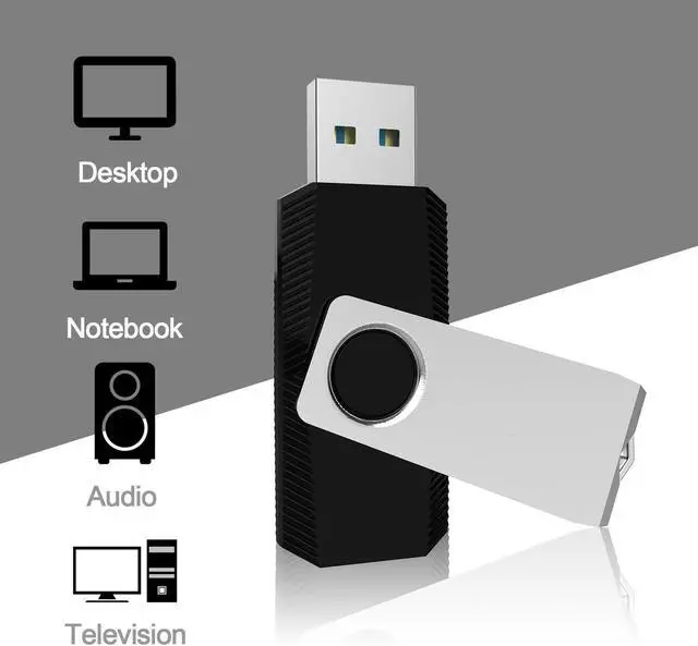Alt view image 2 of 5 - KEXIN USB 3.0 Flash Drive 32GB 10 Pack Thumb Drive 3.0 - Up to 80MB/s Read/Write Speed Black