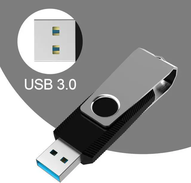 Alt view image 3 of 5 - KEXIN USB 3.0 Flash Drive 32GB 10 Pack Thumb Drive 3.0 - Up to 80MB/s Read/Write Speed Black