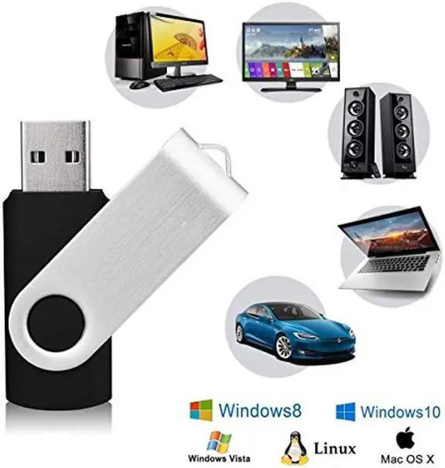 Alt view image 5 of 5 - KEXIN 20 Pack 8GB Flash Drive 8G Bulk USB Thumb Drive USB Stick Jump Drive USB 2.0 Flash Drive with Led Indicator, Black