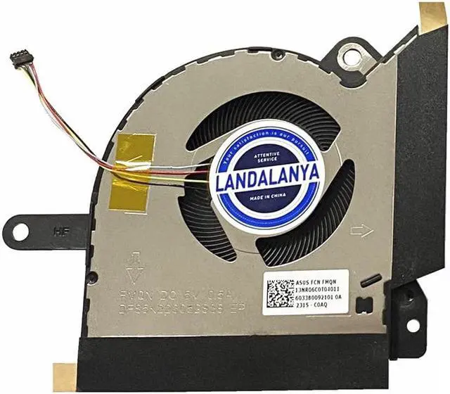 Alt view image 3 of 5 - LANDALANYA Replacement New CPU and GPU Cooling Fan for ASUS ROG Flow X13 GV301 GV301Q GV301QC GV301QE GV301QH Series DFS5K123043638 FMQM DFS5K223052838 FMQN DC5V 0.5A Fan