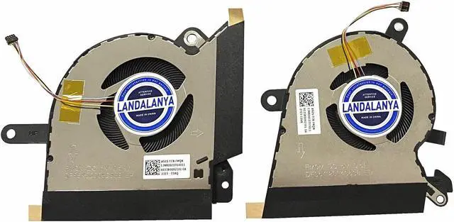 Main image of LANDALANYA Replacement New CPU and GPU Cooling Fan for ASUS ROG Flow X13 GV301 GV301Q GV301QC GV301QE GV301QH Series DFS5K123043638 FMQM DFS5K223052838 FMQN DC5V 0.5A Fan
