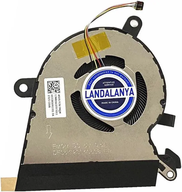 Alt view image 5 of 5 - LANDALANYA Replacement New CPU and GPU Cooling Fan for ASUS ROG Flow X13 GV301 GV301Q GV301QC GV301QE GV301QH Series DFS5K123043638 FMQM DFS5K223052838 FMQN DC5V 0.5A Fan