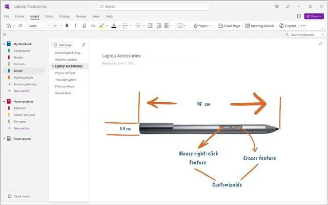 Alt view image 3 of 5 - LAZARITE M Pen Grey, Active Stylus for Microsoft Surface, Lenovo Yoga 7i/9i, Flex 5, Hp Envy x360/Pavilion x360/Spectre x360, Stylus Pen with 4096 Pressure Sensitivity, Palm Rejection, Tilt Support
