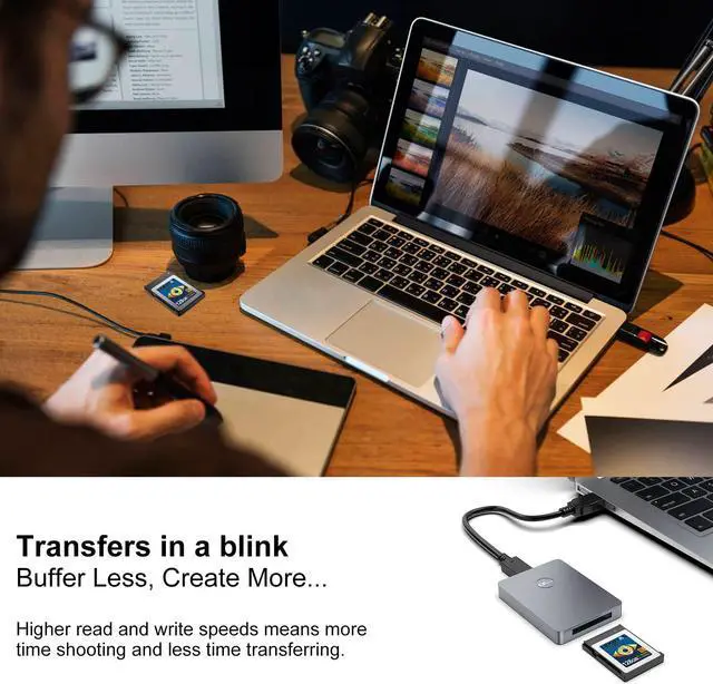 Alt view image 4 of 5 - LEKUTAS 128GB CFexpress Type B Memory Card, R1300MB/s W700MB/s CFX xqd Cards Type B for Cameras 8K RAW, Compatible with Nikon Z6/Z7/D6, Canon EOS-1DXMark III/EOS-R5, Panasonic S1/S1R, DJI Ronin 4D