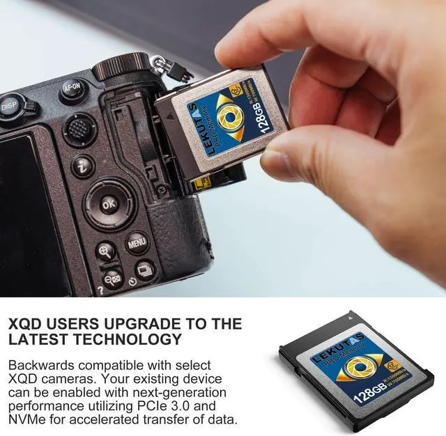 Alt view image 5 of 5 - LEKUTAS 128GB CFexpress Type B Memory Card, R1300MB/s W700MB/s CFX xqd Cards Type B for Cameras 8K RAW, Compatible with Nikon Z6/Z7/D6, Canon EOS-1DXMark III/EOS-R5, Panasonic S1/S1R, DJI Ronin 4D