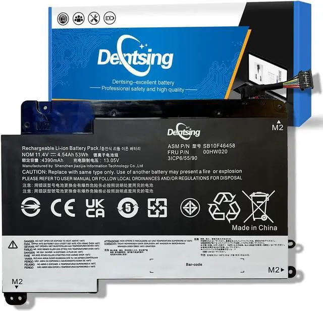 Main image of Dentsing 00HW020 Laptop battery Replace for Lenovo ThinkPad Yoga 460 20EL 20EM P40 Yoga 20GQ 20GR Yoga 14 20FY 20DM000VUS 20FY0002US S3 Yoga 14 Series Notebook 00HW021 SB10F46458 SB10F46459 11.4V 53Wh