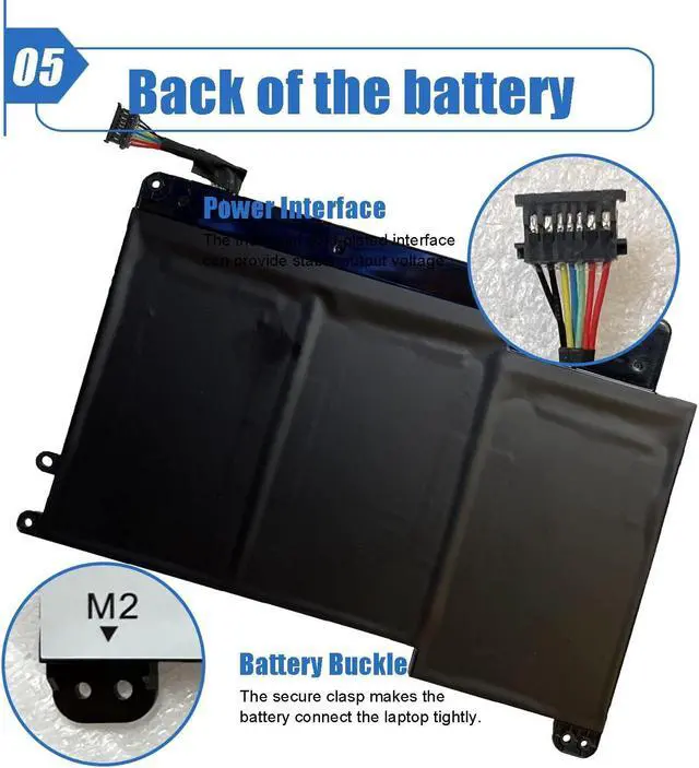 Alt view image 5 of 5 - Dentsing 00HW020 Laptop battery Replace for Lenovo ThinkPad Yoga 460 20EL 20EM P40 Yoga 20GQ 20GR Yoga 14 20FY 20DM000VUS 20FY0002US S3 Yoga 14 Series Notebook 00HW021 SB10F46458 SB10F46459 11.4V 53Wh