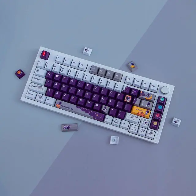 ZXMICYFA PBT Keycaps, 143 Keys Dye-Sublimation Cherry