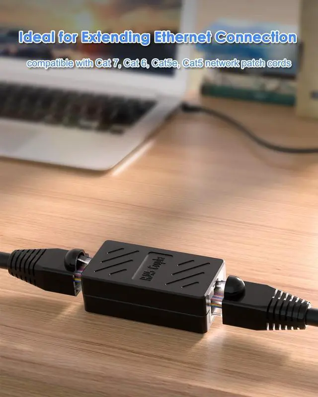 Alt view image 5 of 5 - OseTub RJ45 Coupler Ethernet Extender Connector, in-Line Coupler Female to Female Ethernet Cable Adapter for Cat7 Cat6 Cat5 Cat5e Ethernet Cable (30 Pack)