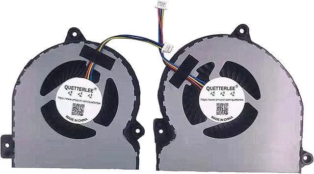 Main image of QUETTERLEE Replacement New Laptop CPU and GPU Cooling Fan for ASUS ROG Strix S7VI GL702VI S7VI7700-1DCAXHA8X30 Series DFS682212MOOT FK5B DFS593512MNOT FK5C 13N1-32P0101 13N1-32P0201 DC12V 0.7A Fan