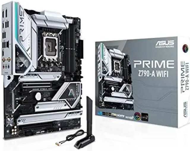 Main image of ASUS Prime Z790-A WiFi 6E LGA 1700(Intel 14th,13th&12th) ATX motherboard (16+1 DrMOS, PCIe 5.0,DDR5,4X M.2 slots,2.5 Gb LAN,USB 3.2 Gen 2 front panel Type-C, Thunderbolt 4/USB4, DP)
