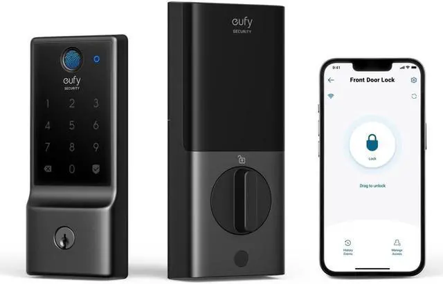 Alt view image 3 of 5 - eufy Security SoloCam S220 and eufy Security smart lock C220