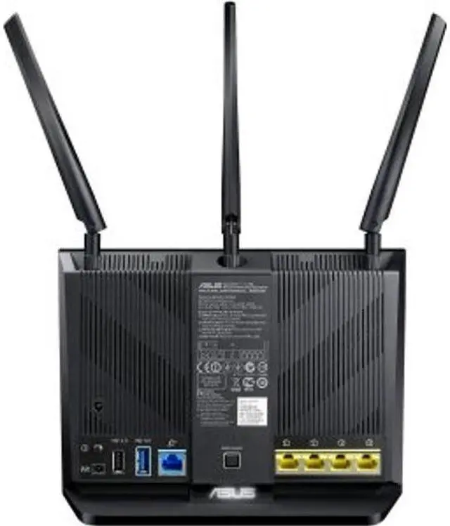Alt view image 4 of 4 - ASUS AC1900 WiFi Router (RT-AC68U) - Dual Band Gigabit Wireless Internet Router, Gaming & Streaming, AiMesh Compatible, Included Lifetime Internet Security, Adaptive QoS, Parental Control