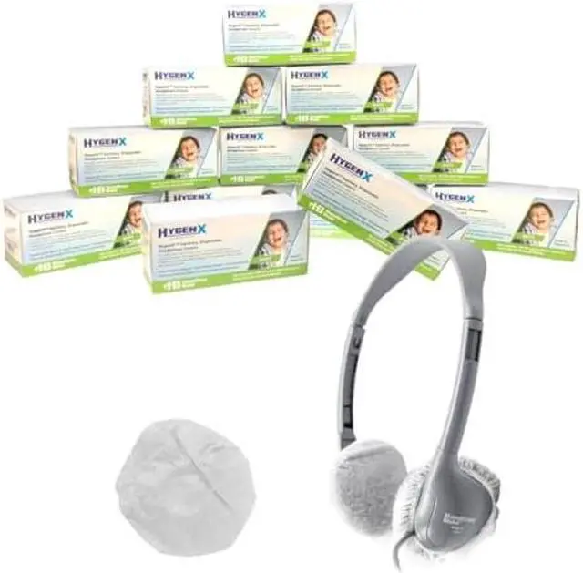 Main image of Hamilton Buhl HygenX Sanitary Ear Cushion Covers (Master Carton - 600 Pairs) - Size Small for On-Ear Headphones and Headsets