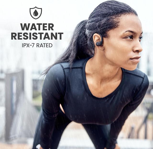 Alt view image 5 of 5 - Runner 60 Wireless Running Earbuds, 80 Hour Long Battery Life Over the Ear Earbuds with EarHooks, Wrap Around Ear Buds Wireless Bluetooth Earbuds with Microphone, Earphones In Ear Headphones