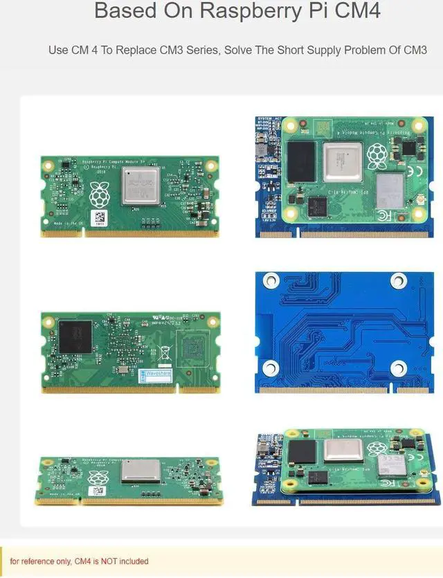 Alt view image 4 of 5 - Waveshare CM4 to CM3 Adapter Alternative Solution for Raspberry Pi CM3 / CM3+
