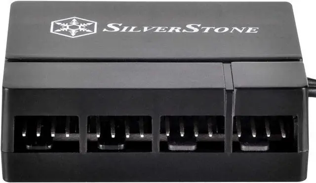 Alt view image 4 of 5 - SilverStone Technology Silverstone 8-Port PWM Fan Hub/Splitter for 4-Pin & 3-Pin Fans* in Black SST-CPF04-USA (Newest Version)
