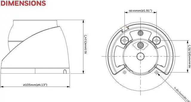 Alt view image 2 of 2 - Honeywell HC30WE5R3 5MP WDR TDN IR Fixed Ball Camera