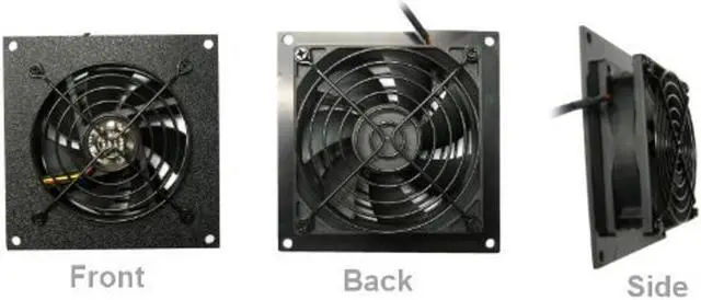 Alt view image 2 of 4 - Coolerguys Pre-Set Thermal Controlled Cooling Kits for Cabinets, AV, and Components (Single 92mm, Thermal Plastic)