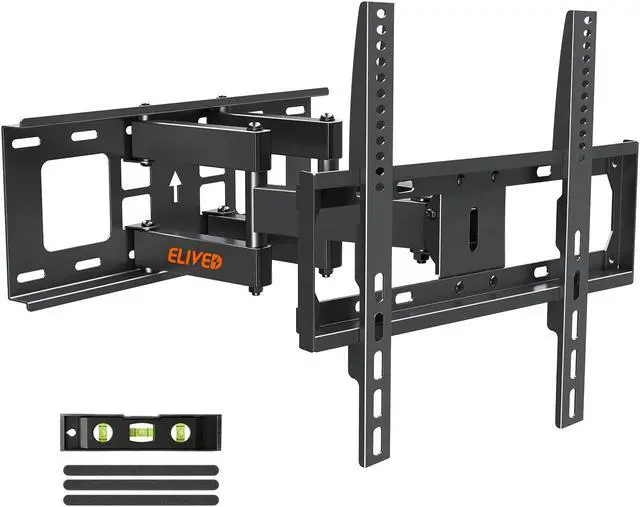 Alt view image 2 of 5 - Full Motion TV Mount YD3007 for Most 26-65 Inch TVs Max VESA 400x400mm, Both fits 12"/16" Wood Studs, Plus Tilting TV Wall Mount YD3008 for Most 13-30 Inch TVs with Max VESA 100x100mm