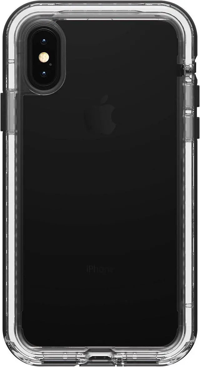 Alt view image 2 of 5 - LifeProof Next Series Case for iPhone Xs & iPhone X + GLIDIC Wireless Bluetooth Earbuds Sweatproof Pro Stereo Headphones - Non-Retail - Black Crystal/White