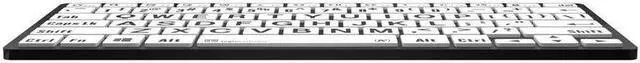 Alt view image 4 of 5 - Logickeyboard BT Wireless with Large Print * for Windows PC * Black Letters on White Keys * p/n LKB-LPBW-BTPC-US