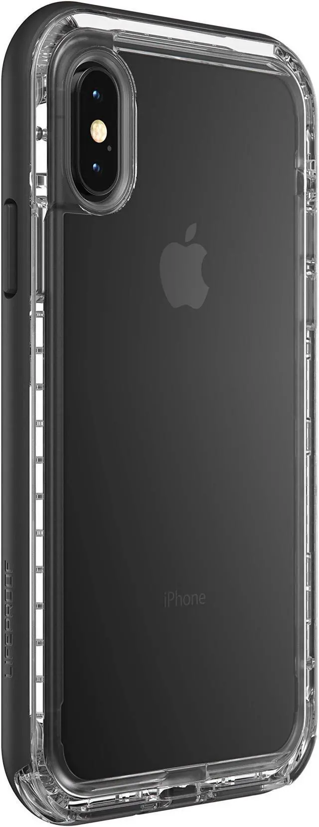 Alt view image 4 of 5 - LifeProof Next Series Case for iPhone Xs & iPhone X + GLIDIC Wireless Bluetooth Earbuds Sweatproof Pro Stereo Headphones - Non-Retail - Black Crystal/White