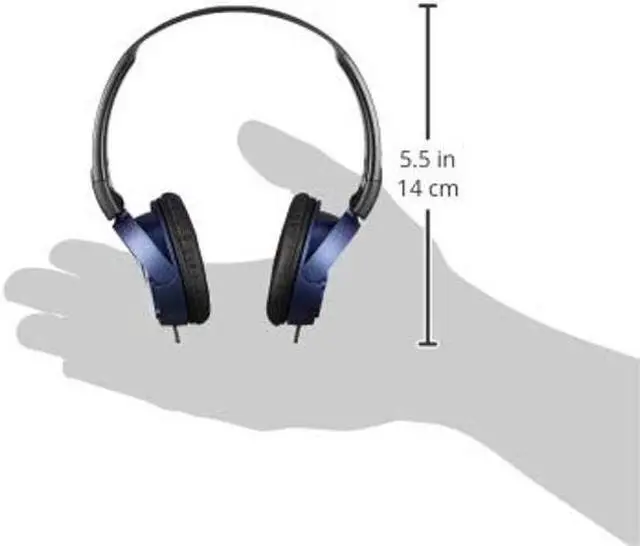 Alt view image 5 of 5 - Sony Dynamic Closed-Type Headphones MDR-ZX310-L Blue