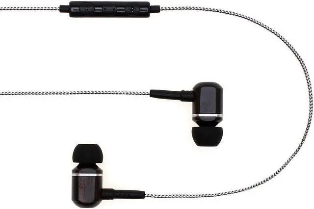 Alt view image 2 of 5 - Symphonized MTRX 2.0 Premium Wired Earbuds - Wood in-Ear Headphones with Microphone & Volume Control, Noise Isolation - Corded Ear Buds for Android - Earphones for Computer & Laptop (Silver)