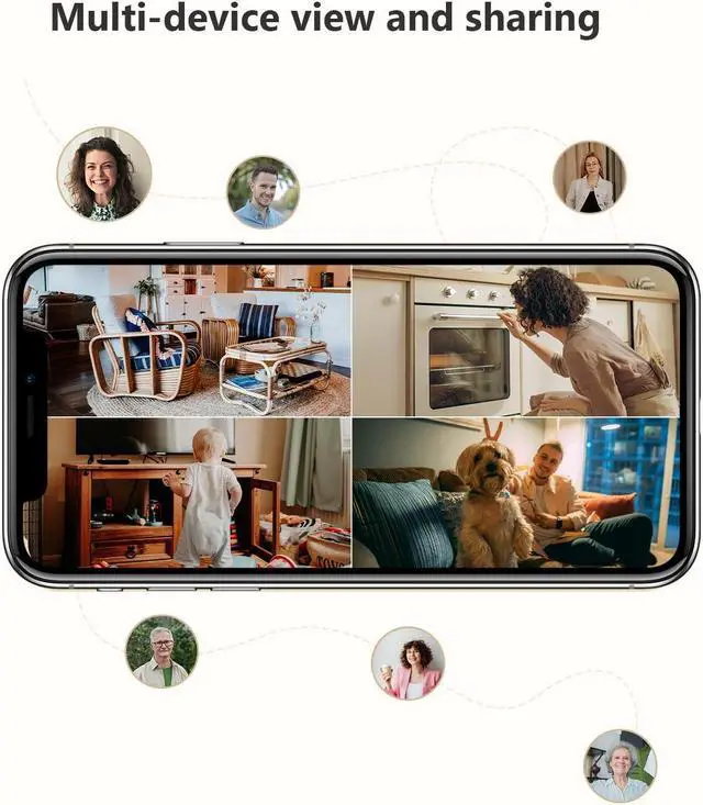 Alt view image 5 of 5 - Imou 2.5K WiFi Camera Indoor Pet Dog Camera 4MP, 360deg Home Security Wireless IP Baby Camera, Human Detection AI, Smart Tracking, Siren, 10m Night Vision, 2-Way Audio, Privacy Mode, Works with Alexa