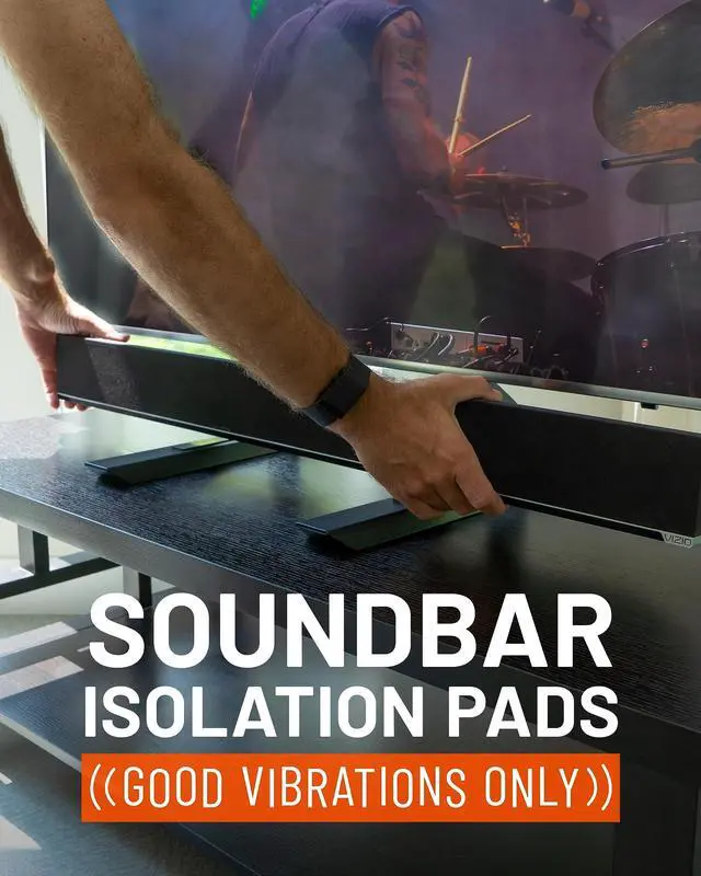 Alt view image 5 of 5 - ECHOGEAR Universal Replacement TV Stand & Safety Strap - Angled Feet TV Stand Provide Extra Stability for OLED & QLED - Anit-Tip Strap Safetly Secures Big Screens to Drywall or Furniture