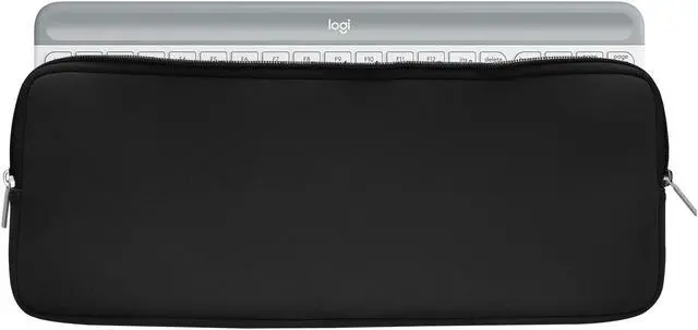 Main image of kwmobile Neoprene Case Compatible with Logitech MK470 - Case for Keyboard Soft Travel Sleeve - Black
