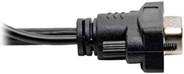 Alt view image 3 of 5 - Tripp Lite HDMI to VGA + Audio Adapter Converter Cable Active Low Profile HD15 + 3.5mm M/M 1080p @ 60Hz 15ft 15' (P566-015-VGA-A), Black