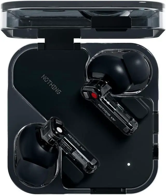Alt view image 3 of 5 - Nothing Ear Wireless Earbuds with ChatGPT Integration, Smart ANC, Hi-Res Audio with LDAC & LHDC, 11mm Dynamic Bass Boost, 40.5H Playtime, 6 Mics for Calls Wireless Headphones, Wireless Charging Black