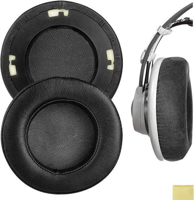 Main image of Geekria Elite Sheepskin Replacement Ear Pads for AKG K701, K702, Q701, Q702, K601, K612, K712, K400, K500 Headphones Ear Cushions, Headset Earpads, Ear Cups Cover Repair Parts (Black)