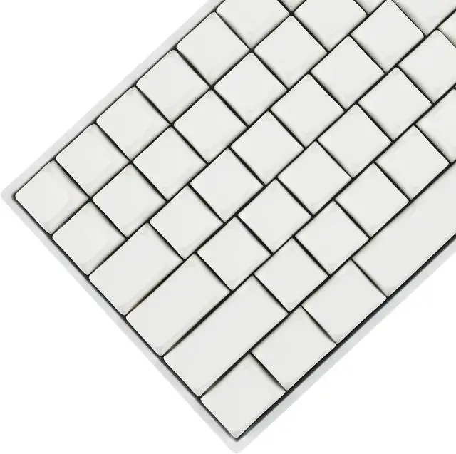 Alt view image 4 of 5 - YMDK 124 Key White Blank ZDA XDA V2 Keycaps PBT Keycap for MX Keyboard 104 87 61 Melody 96 KBD75 ID80 GK64 SP84