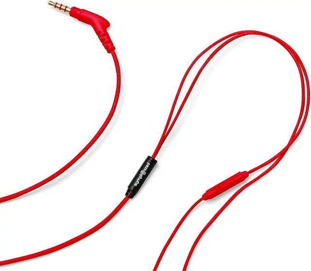 Alt view image 5 of 5 - Symphonized ALN Premium Genuine Wood in-Ear Noise-isolating Headphones, Earbuds, Earphones with Mic (Red)