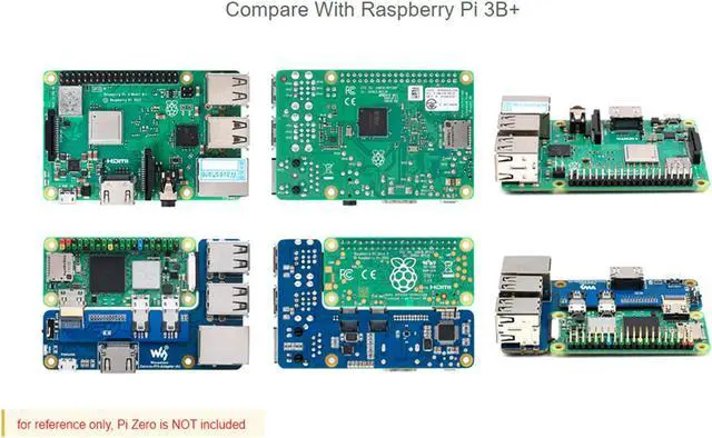 Alt view image 5 of 5 - Raspberry Pi Zero to Pi 3B/3B+ Adapter, Connect Raspberry Pi Zero/W/Zero 2 W to Replace Raspberry Pi 3 Model B/3B+, Compatible with Pi 3B/3B+ HATs, Support 1-CH RJ45 Ethernet Port, 10/100 M Adaptive