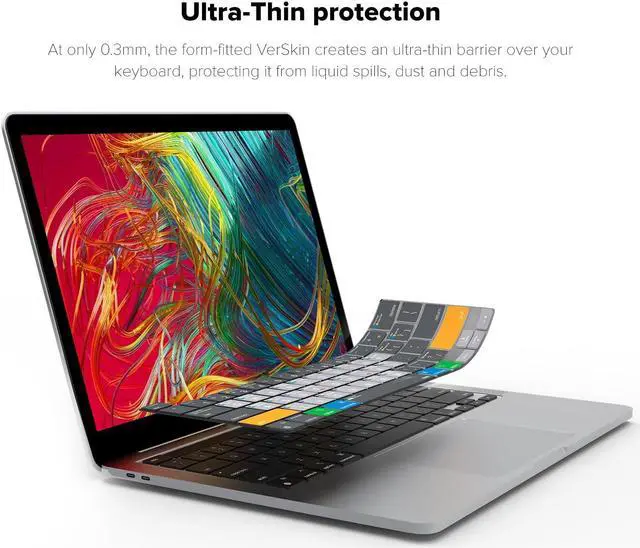 Alt view image 3 of 5 - JCPal MacOS Shortcut Guide Keyboard Cover for 2020/2022 Apple MacBook Pro 13 inch and 2019 MacBook Pro 16 inch (US-Layout)